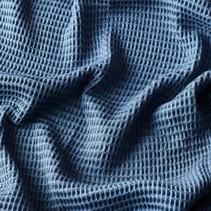 NEW Ettitude Textured Bamboo Waffle Throw Blanket Teal Blue 66" x 40"